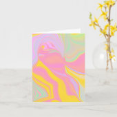 Carte Lever Abstrait du printemps (Fleur jaune)