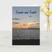 CARTE LEVER AU COUCHER DU SOLEIL/CHAQUE ANNIVERSAIRE HEU (Fleur jaune)