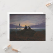 Carte Lever de lune au bord de la mer (par Caspar David (Devant/Arrière en situation)