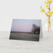 Carte Lever de lune au Kansas (Fleur jaune)