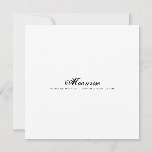 Carte Lever de lune - Mini impression (Dos)