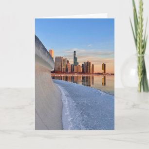 Carte Lever de soleil à Chicago sur le lac Michigan