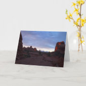 Carte Lever de soleil à la piste Windows dans Arches (Fleur jaune)