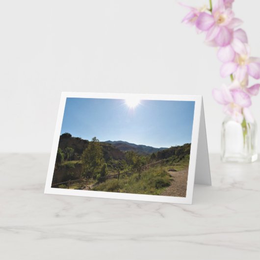 Carte Lever de soleil à Ruta del Agua, Chelva, Valence, (Orchidée)