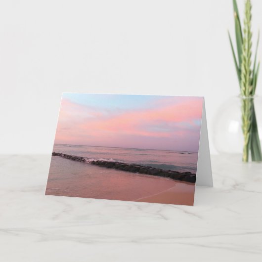 Carte Lever de soleil à Waikiki Beach (Devant)