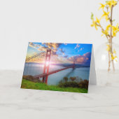 Carte Lever de soleil de Golden Gate (Fleur jaune)