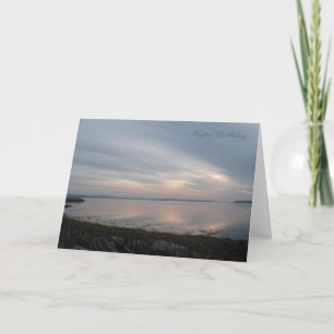 Carte Lever de soleil de joyeux anniversaire