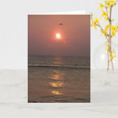Carte Lever de soleil d'océan (Fleur jaune)