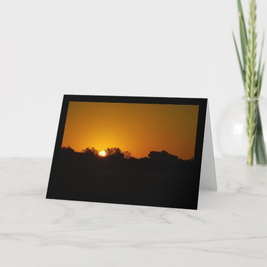 Carte Lever de soleil doré (Devant)
