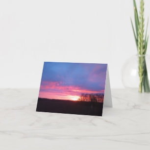 Carte Lever de soleil hivernal magique
