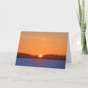 Carte Lever de soleil sur la prairie Manitoba, Canada