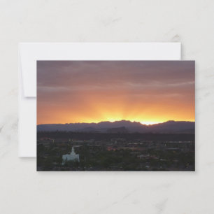 Carte Lever de soleil sur le paysage de St. George Utah