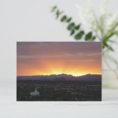 Carte Lever de soleil sur le paysage de St. George Utah (Debout devant)
