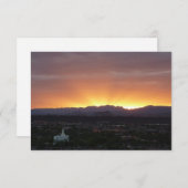 Carte Lever de soleil sur le paysage de St. George Utah (Devant / Derrière)