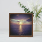 Carte Lever De Soleil Sur L'Océan - Croisière Europe (Debout devant)