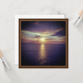 Carte Lever De Soleil Sur L'Océan - Croisière Europe (Devant/Arrière en situation)