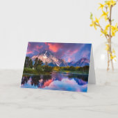 Carte Lever du soleil à Oxbow Bend (Fleur jaune)