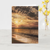 Carte Lever du soleil de la superbe plage (Fleur jaune)