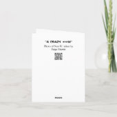 Carte Levez la main si vous pensez que le monde est fou (Dos)