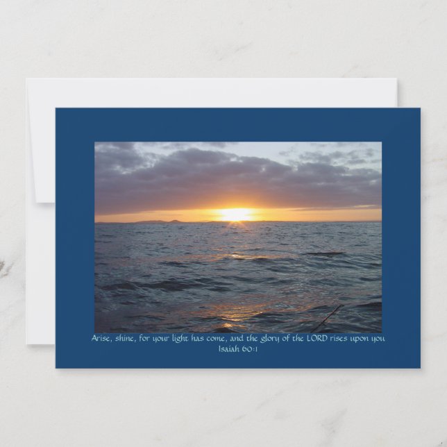 Carte Levez le feu - Ésaïe 60:1 (Devant)