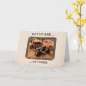 Carte Levez-vous bien (Fleur jaune)