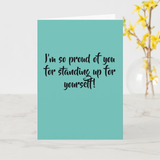 Carte Levez-Vous, Un Cookie Dur (Fleur jaune)