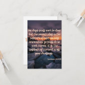 Carte Leviticus 23:3 KJV Bible Verse Pic Flat Salutation (Devant/Arrière en situation)