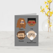 Carte L'évolution de la hanche - hippie à prothèse de ha (Fleur jaune)