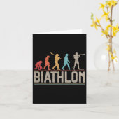 Carte L'Évolution Du Biathlon Cible Tir Xc Skiin (Fleur jaune)