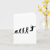 Carte L'Évolution D'Un Joueur De Badminton - Drôle (Fleur jaune)