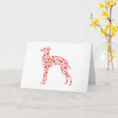 Carte Lévrier italien (Fleur jaune)