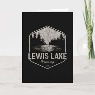 Carte Lewis Lake Wyoming Plein Air Vintage 3 