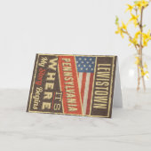 Carte Lewistown Pennsylvania (Fleur jaune)