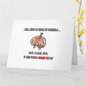 Carte L'excuse de la migraine ! Éviter l'interaction soc (Fleur jaune)