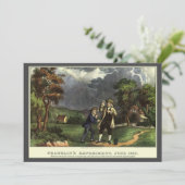 Carte L'expérience du cerf-volant de Benjamin Franklin a (Debout devant)