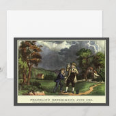 Carte L'expérience du cerf-volant de Benjamin Franklin a (Devant / Derrière)