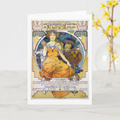 Carte L'exposition Saint-Louis, Mucha (Fleur jaune)