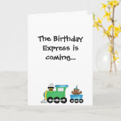 Carte L'express d'anniversaire (Fleur jaune)