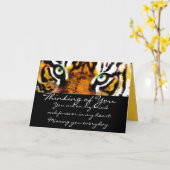 CARTE L'EYE'S_ DU TIGRE (Fleur jaune)