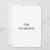 Carte lézard d'anniversaire (Dos)