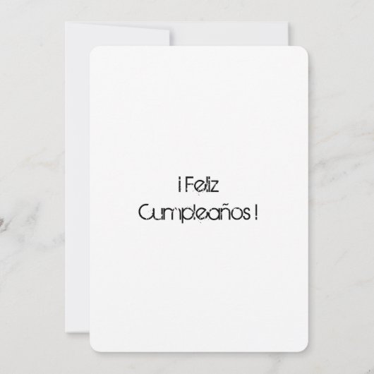 Carte lézard d'anniversaire (Dos)