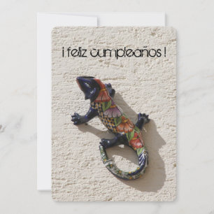 Carte lézard d'anniversaire