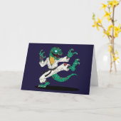 Carte Lézard Zombie Kung Fu (Fleur jaune)