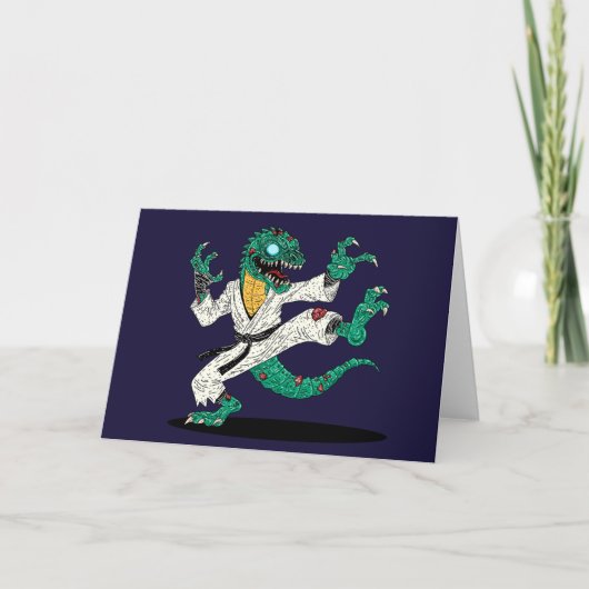 Carte Lézard Zombie Kung Fu (Devant)