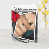 Carte LGBT Gay Anniversary. Vide à l'intérieur (Fleur jaune)