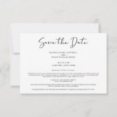 Carte LGBT Minimalist Mr & Mr Christmas Couple Wedding (Dos)