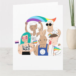 Carte LGBT+Pride. L'amour GAY. drapeau arc-en-ciel.