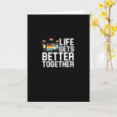 Carte LGBT Pride Support Life Gets Better Together Inclu (Fleur jaune)