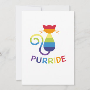 Carte Lgbt Purride Gay Lesbian Pride Chat Drôle Cadeau D