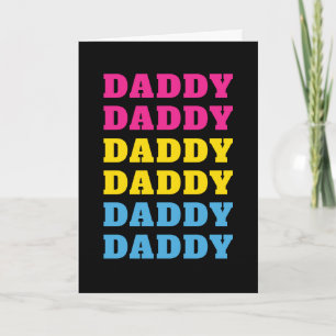 Carte LGBTQ Daddy Pansexual Pride Papa Fête des pères